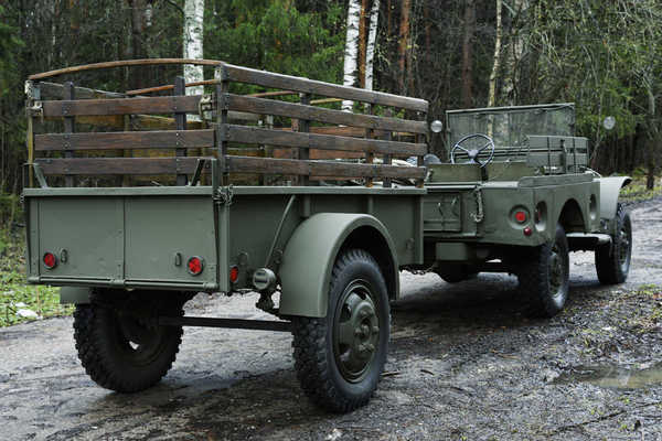 Одноосный грузовой прицеп Nash-Kelvinator Model A. 1942