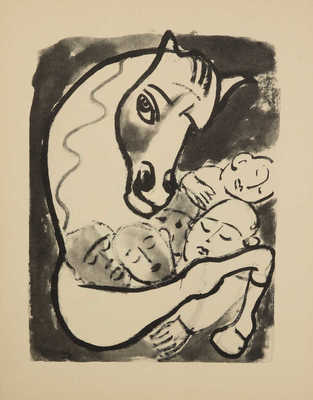 [Мане Кац. Восстание невинных]. Mane-Katz. La révolte des innocents. Seize dessins. Paris: Georges fall, 1961.
