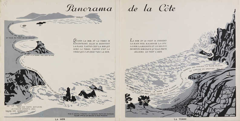 [Панорама берега. Худ. А. Экстер]. Panorama de la côte. Paris: Flammarion, 1938.