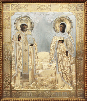 Икона «Свв. Николай Чудотворец и праведная Анна»