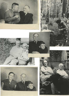 Шесть фотографий В.Г. Лидина с семьей А.Н. Потёмкина 