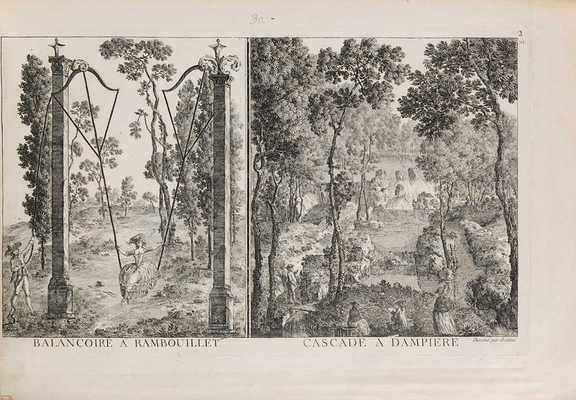 [Сады англо-китайского стиля]. Le Rouge, George Louis. Jardins Anglo-Chinois a la Mode. Paris: Le Rouge 1776-1788. 