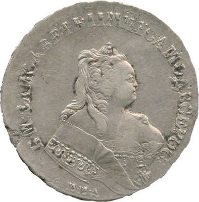 1 рубль 1744 года, ММД