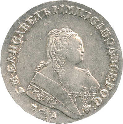 1 рубль 1749 года, ММД