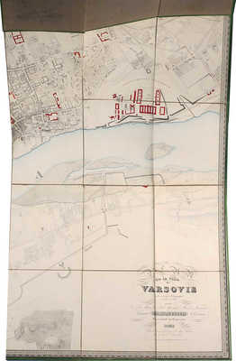 Карта Варшавы. 1838 г.  