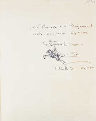 [Симон Л., автограф]. [Когниат Р. Симон Лиссим / Жорж Лешевалье-Шевиньяр, Луи Рео]. Paris, [1933].