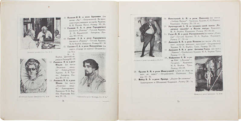 Десять лет работы Малого театра. 1917–1927. [Каталог] / Музей Малого театра. М.: Изд. Музея Малого театра, 1927.