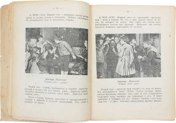 Огнев Н., Розанов С. Театральная работа в школе II-ой ступени. С 19 рис. в тексте. Л., 1925.