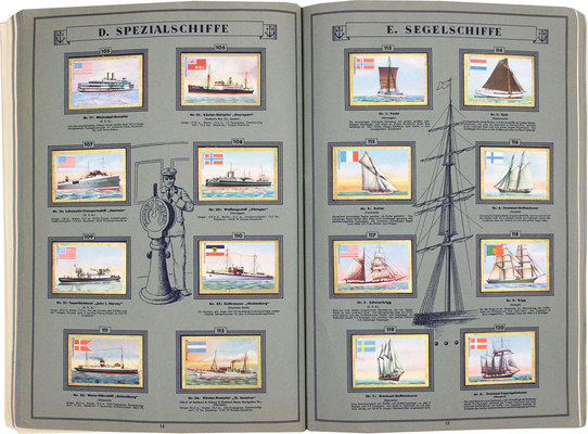 [Саба. Изображения кораблей]. Saba. Schiffsbilder. [Berlin: Garbaty Zigarettenfabrick, 1930-е].