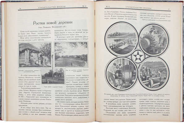 [Полный годовой комплект]. Строительство Москвы. [Журнал]. 1925. № 1-12. М.: Изд. Московского совета рабочих, крестьянских и красноармейских депутатов, 1925.