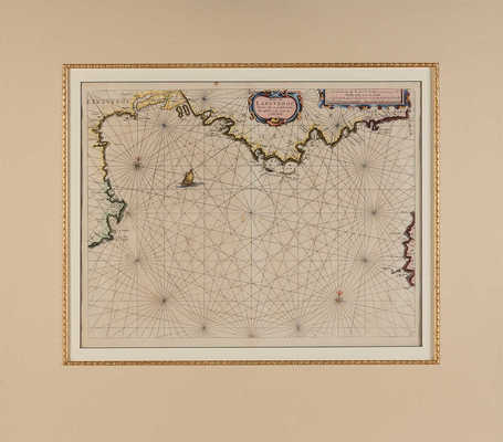 Морская карта южного берега Франции. Прованс и Лазурный Берег. Амстердам: П. Гуус, 1662.
