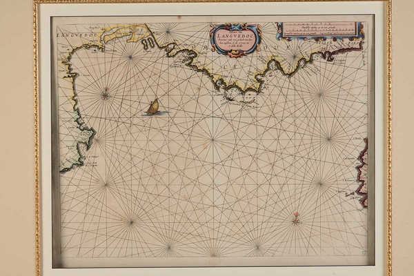 Морская карта южного берега Франции. Прованс и Лазурный Берег. Амстердам: П. Гуус, 1662.