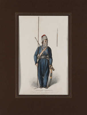 Александр Землянухин, донской казак. Худож. Фресчи. Англия, 1813.