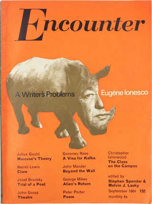 [Встреча. Журнал. 1964. Т. XXIII. № 3. Сентябрь]. Encounter. 1964. Vol. XXIII. № 3. September. [London?]: Edited by S. Spender & M.J. Lasky, 1964.