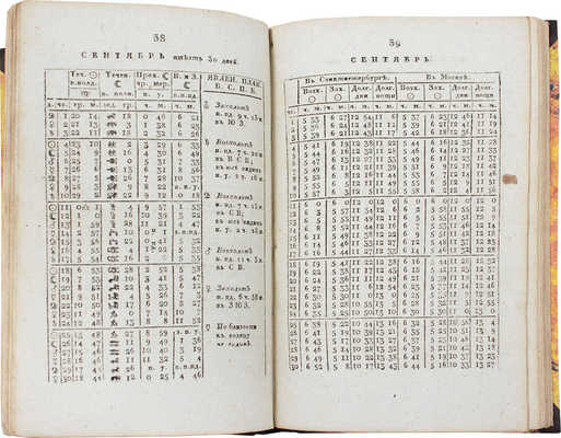 Месяцослов на лето от Рождества Христова 1821, которое есть простое, содержащее в себе 365 дней, сочиненный на знатнейшия места Российской империи. СПб.: При Императорской Академии наук, [1820].