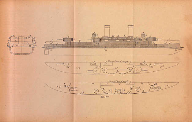 [Экземпляр командира броненосца «Император Павел I»]. Шершов А.П. Практика кораблестроения. Устройство, проектирование, постройка и ремонт современных военных и коммерческих судов. [В 2 ч.]. Ч. 1. Устройство корабля. СПб.: Тип. Морского мин-ва, 1912.