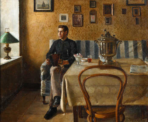 Гусиков (Гусикянц) Христофор (Хачатур) Кириллович. Лирический портрет в интерьере