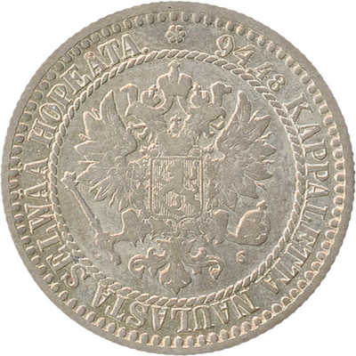 1 марка 1866, S