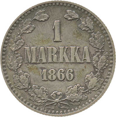 1 марка 1866, S