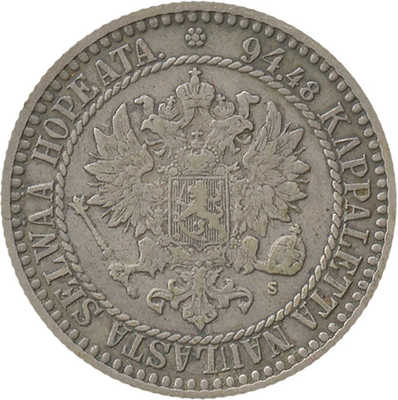 1 марка 1866, S