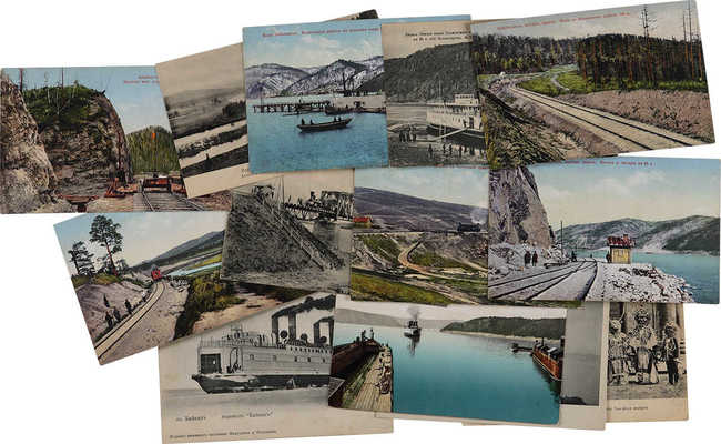 Лот из 13 открыток «Виды и типы Байкала и Забайкалья»