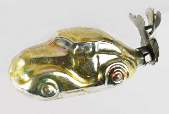 Ёлочная игрушка «Автомобиль» (на прищепке). СССР, 1950-е.