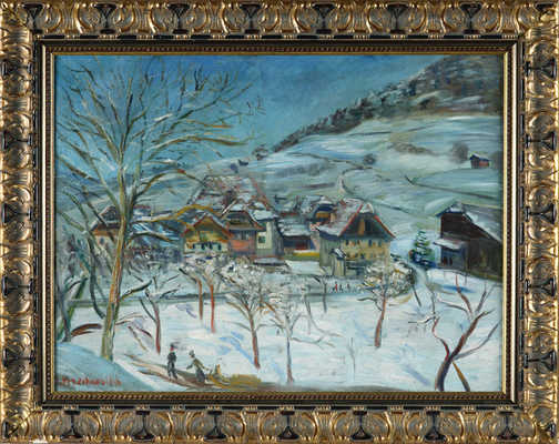 Терешкович Константин Андреевич. Снежный пейзаж в Швейцарии 