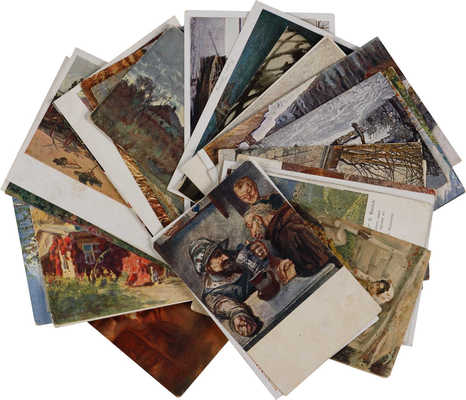 35 открыток с репродукциями картин русских художников
