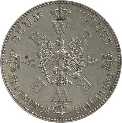 1 талер 1861 года