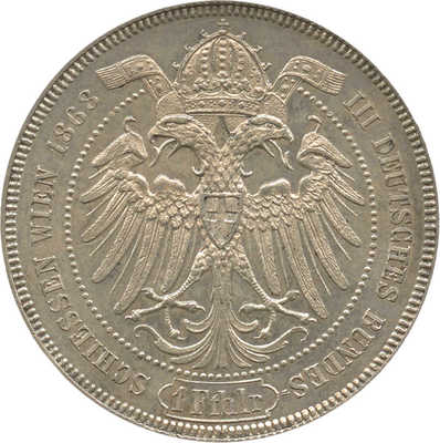1 флорин 1868 года