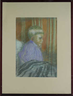 Кудряшёв Владимир Владимирович. Портрет сына, на оборотной стороне портрет спящей жены художника