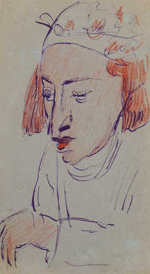 Шурига Пелагея Николаевна. Портрет женщины с рыжими волосами 
