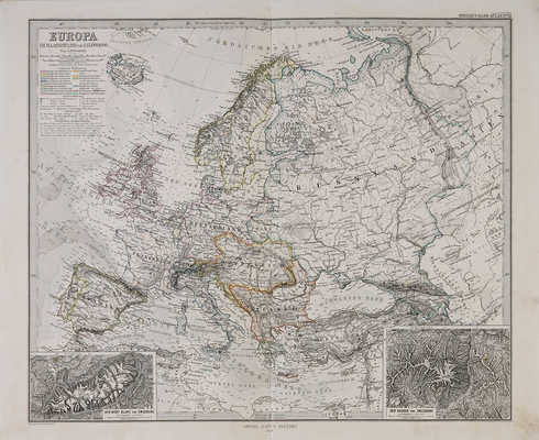 [Петерман А. Карта Европы], 1868.