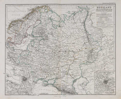 [Петерман А. Карта России и Скандинавии], 1868.