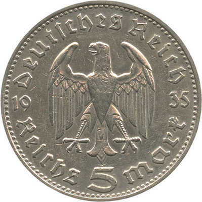 5 марок 1935 года