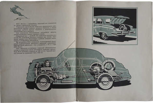 М21 "Волга". [Рекламный буклет] / Министерство автомобильной промышленности СССР. М., 1956.