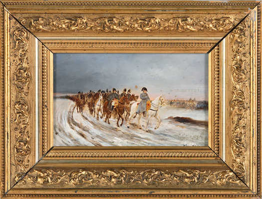Неизвестный художник. По работе Jean-Louis-Ernest Meissonier «Наполеон в походе во Францию. 1814 г.»
