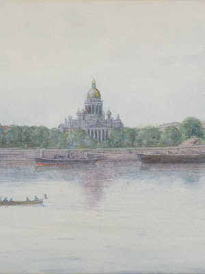 Мацкевич Иван Иванович. Панорама набережной Санкт-Петербурга