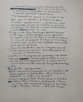 Вламинк Морис. Папка с текстом и двумя литографиями «Rive Gauche» и «Donna Elvira»