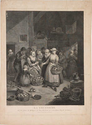 Ассен Ян ван, Боварле Жак Фермен (гравер) . Продавщица фруктов<br />Около 1756 г.