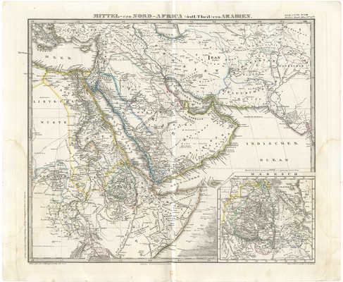 [Атлас Штилера. Центральная и Северная Африка и Аравия. № 45b. Гота: Юстус Пертес, 1868]. 