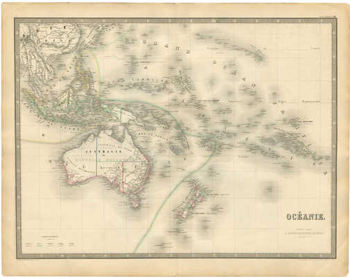 [Карта Океании. № 41. Париж: Андриво-Гужон, 1856]. Atlas Universal.