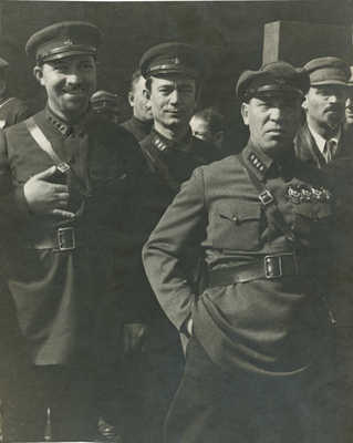 Л.М. Каганович на военном параде в Москве в 1932 году. Фотография. 1932