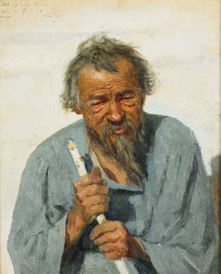 Богданов Иван Петрович. Старик-крестьянин с палкой 