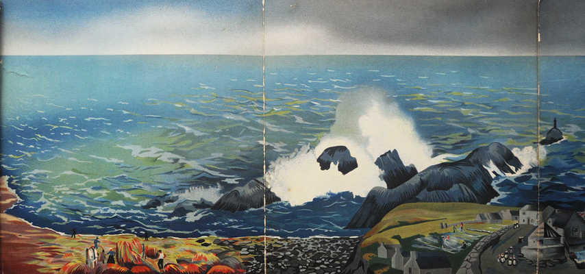 [Панорама берега / Худож. А. Экстер, текст Мари Колмон]. Panorama de la Cote. На фр. языке [Париж], 1938.
