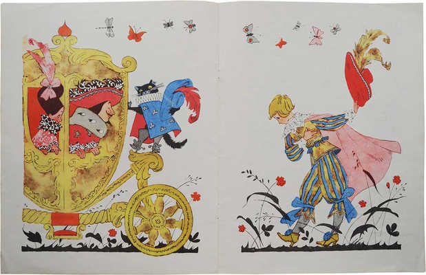 Лот из двух детских изданий Шарля Перро: 1. Перро Ш. Синяя Борода. Волшебная сказка. Л., [1973].
