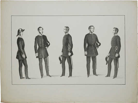Изображение формы служащих. [1830-е]. Литография