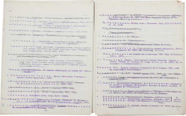 [Описание библиотеки В.Г. Лидина].~Список книг, принадлежащих Вл. Лидину. 1925-1926 гг.